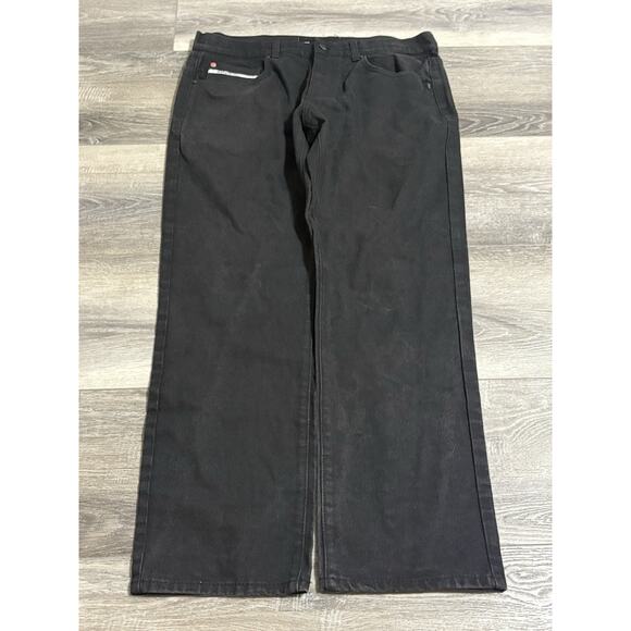 Ecko Unltd Black Denim Jeans Pants Y2K Skater - Men’s 34x34 Slim Straight - Picture 3 of 9